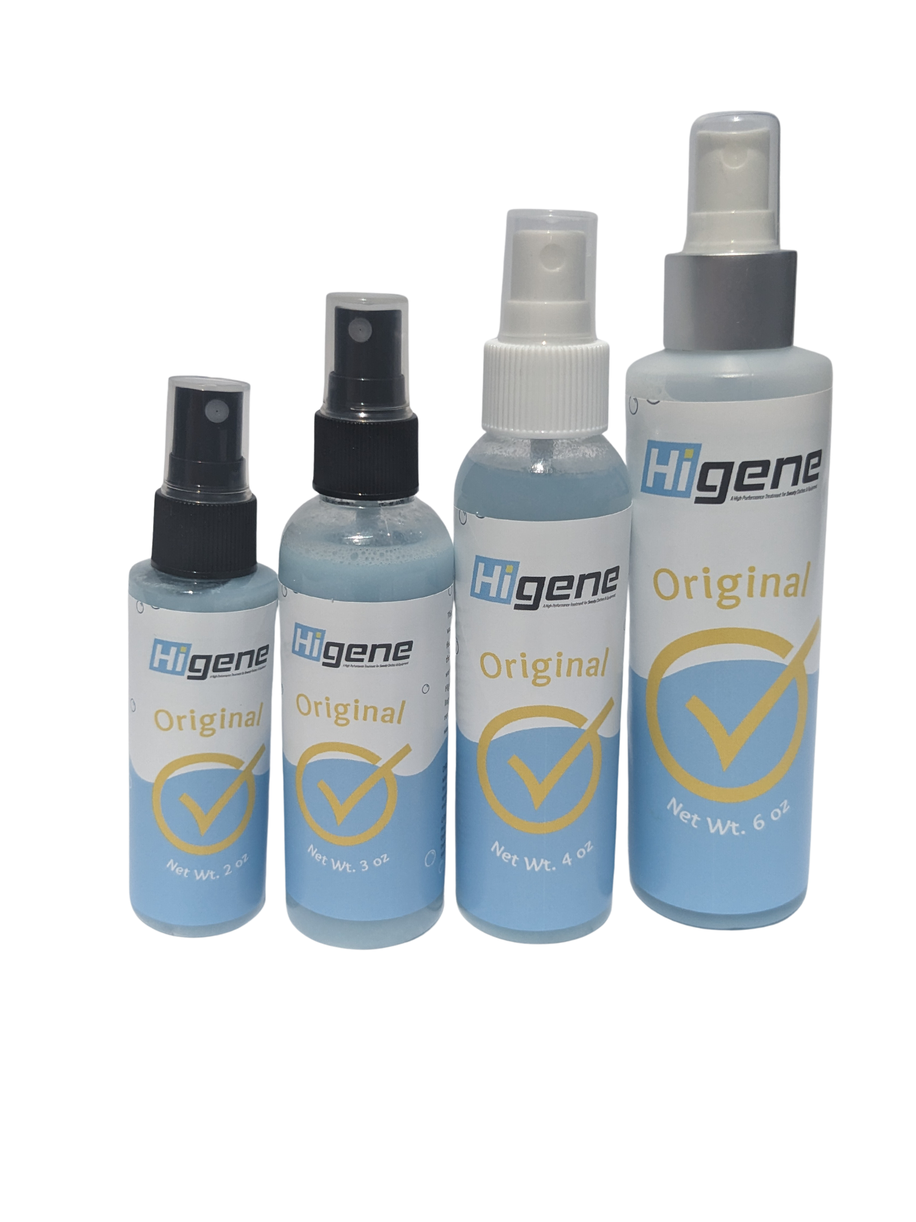 Four bottles of Higene original spray